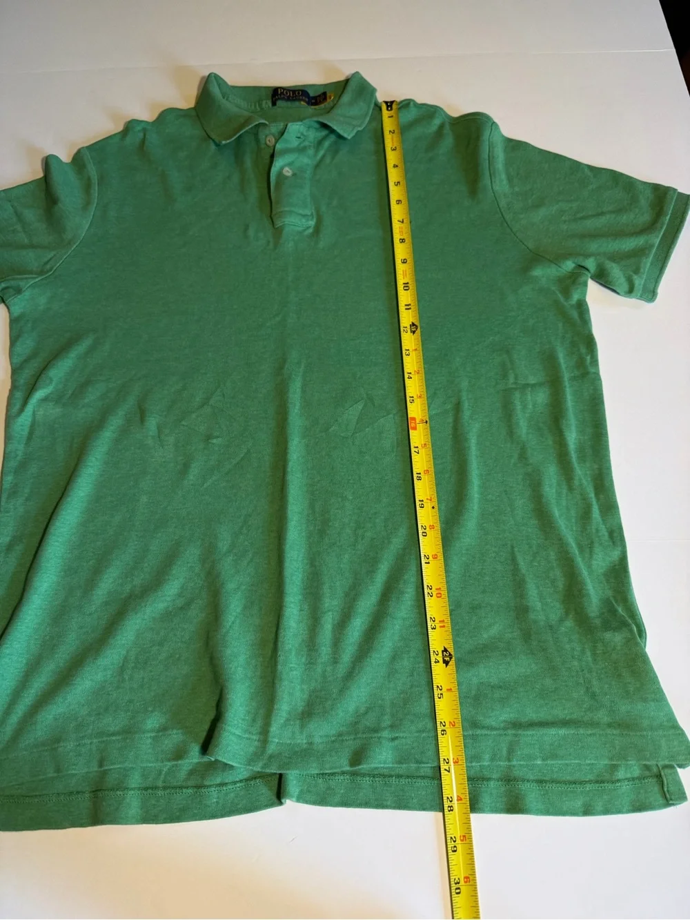 Ralph Lauren Green Short-Sleeve Polo with Navy Pony